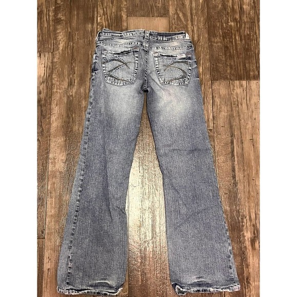 Silver Bootcut Jeans Size 26 Vintage Y2K Silver Jeans - Picture 3 of 7